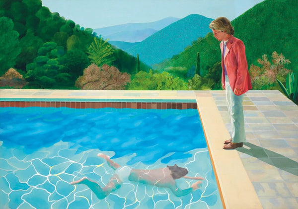 Pool With Two Figures - David Hockney - Life Size Posters