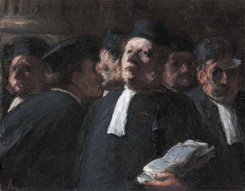 A Bench Of Lawyers - Honore Daumier - Lawyer Legal Office Art Painting - Posters