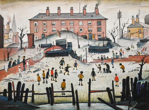 A Cricket Match - Laurence Stephen Lowry R A - Contemporay British Painting - Framed Prints