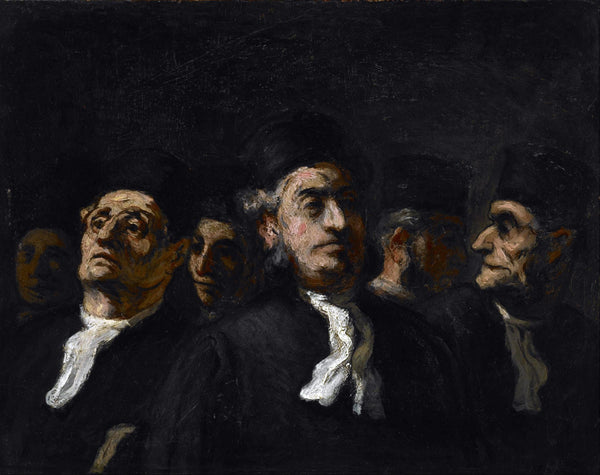 A Meeting Of Lawyers - Honore Daumier - Lawyer Legal Office Art Painting - Posters