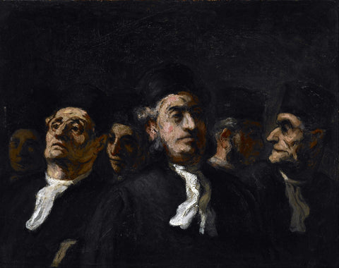 A Meeting Of Lawyers - Honore Daumier - Lawyer Legal Office Art Painting - Life Size Posters by Honoré Daumier