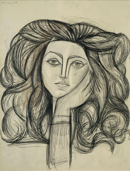 A Portrait Of Francoise Gilot - Pablo Picasso Painting - Posters