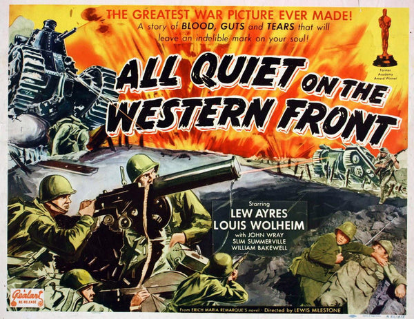 All Quiet On The Western Front (1930) - War Movie Poster - Canvas Prints