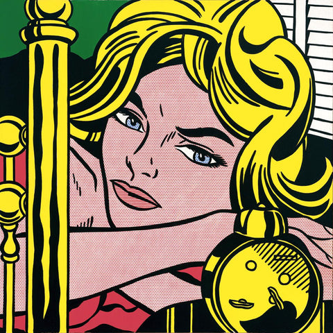 Blonde Waiting - Large Art Prints by Roy Lichtenstein