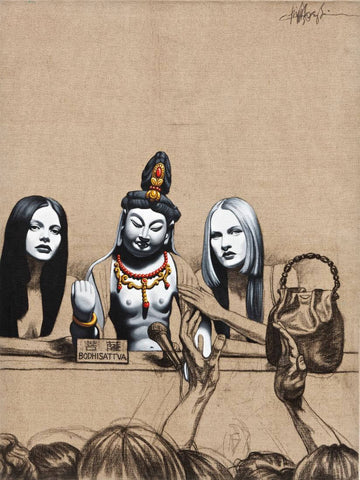 Bodhisattva - Contemporary Chinese Art Painting - Posters