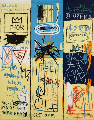 Charles I - Jean-Michael Basquiat - Neo Expressionist Painting 2 - Large Art Prints by Jean-Michel Basquiat