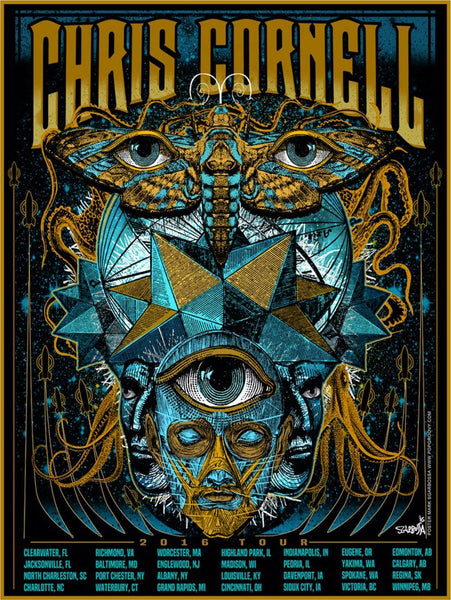 Chris Cornell - Higher Truth - US Tour 2016 - Rock Music Concert Poster