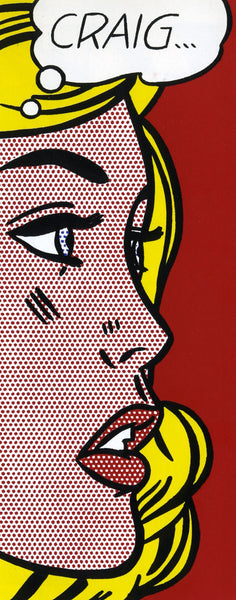 Craig - Roy Lichtenstein - Modern Pop Art Painting - Canvas Prints