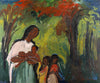 Family - Sailoz Mookherjea - Bengal School Art - Indian Painting - Posters