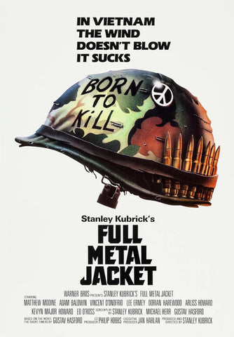 Full Metal Jacket -  Hollywood Classic War Movie Poster - Large Art Prints