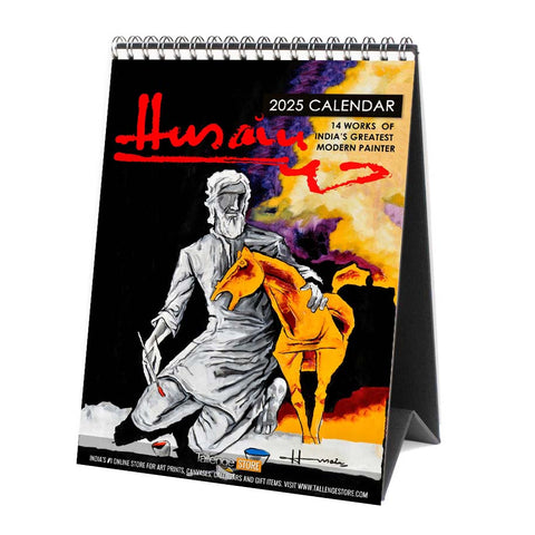 2025 Desk Calendar - M F Husain - Art By Indian Master