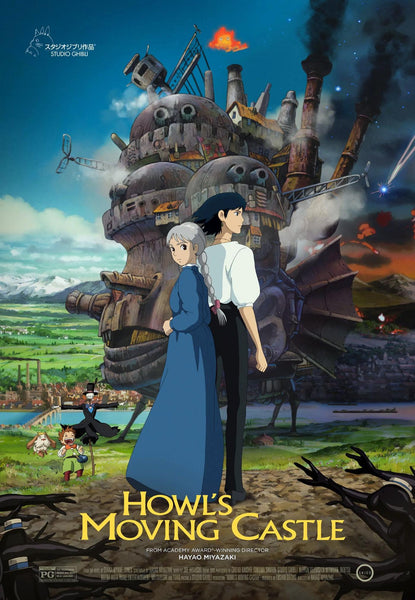 Howls Moving Castle - Hayao Miyazaki - Studio Ghibli -  Japanese Animated Movie Poster - Posters