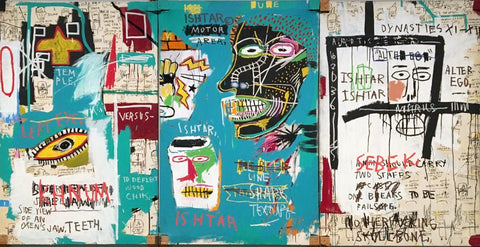 Ishtar - Jean-Michael Basquiat - Neo Expressionist Painting - Large Art Prints by Jean-Michel Basquiat