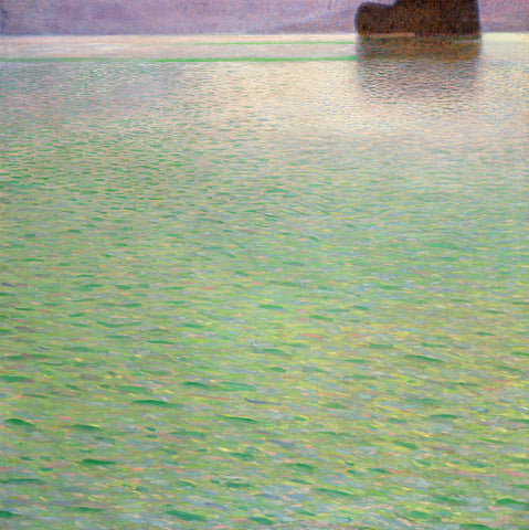 Island in the Attersee (Insel Im Attersee) - Gustav Klimt - Masterpiece Landscape Painting - Art Prints