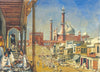 Indian Miniature Art - Jama Masjid - Canvas Prints