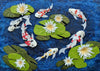 Koi Fish Pond - Prosperity Symbol - Feng Shui Collage Print - Framed Prints