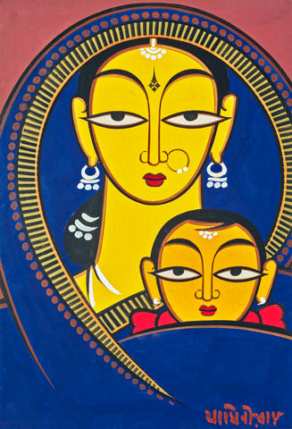 Madonna and Child by Jamini Roy