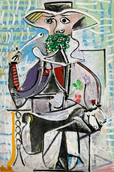 Man With A Pipe (Homme A La Pipe) - Pablo Picasso Painting - Large Art Prints