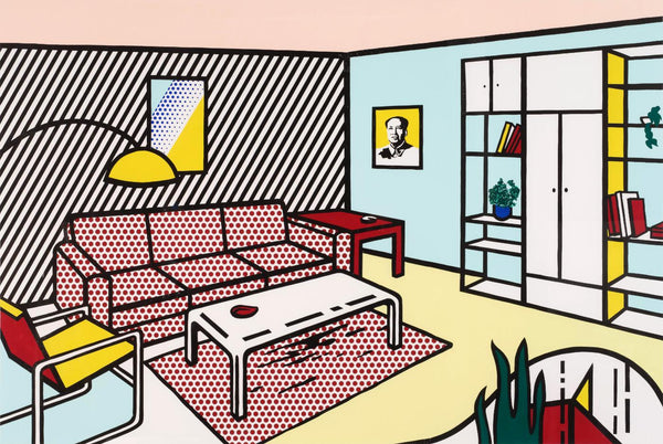 Modern Room (from Interior Series) - Roy Lichtenstein - Pop Art Painting - Art Prints