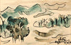 Mountainscape - Benode Behari Mukherjee - Bengal School - Indian Painting - Life Size Posters