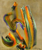 Nathla - Ismail Gulgee Calligraphic Action Painting - Framed Prints