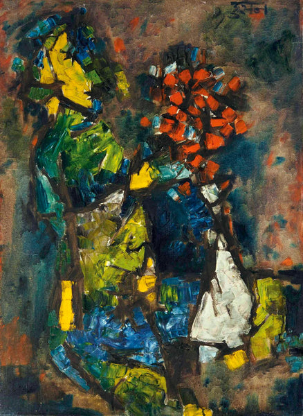 Petals - Maqbool Fida Husain Painting - Large Art Prints