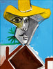 Portrait Of A Man In Yellow Hat - Pablo Picasso Painting - Large Art Prints