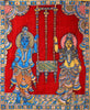 Radha Krishna - Kalamkari Painting - Traditional Indian Art - Canvas Prints