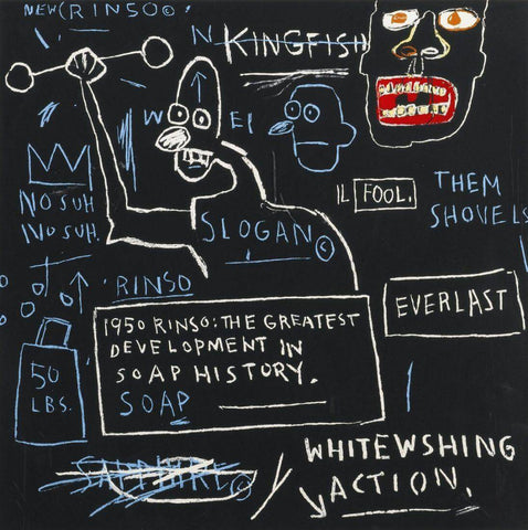 Rinso -  Jean-Michael Basquiat - Neo Expressionist Painting - Art Prints