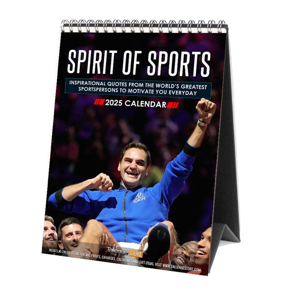 2025 Desk Calendar - Sports Motivational Collection