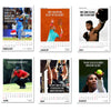 2025 Desk Calendar - Sports Motivational Collection