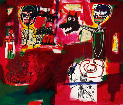 Saturday Night (Sabado por la Noche) - Jean-Michel Basquiat - Neo Expressionist Painting - Large Art Prints by Jean-Michel Basquiat