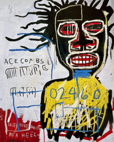Self-Portrait As A Heel (Part One) -  Jean-Michael Basquiat - Neo Expressionist Painting - Life Size Posters by Jean-Michel Basquiat
