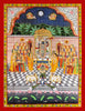 Shrinathji Sharad Purnima - Krishna Pichwai Painting - Canvas Prints