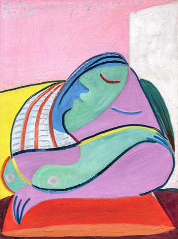 Sleeping Woman (Femme Endormie) Marie-Therese Walter Portrait - Pablo Picasso Painting - Life Size Posters