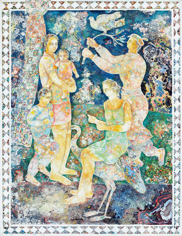 Song Of A Bird -   Burman Painting by Burman