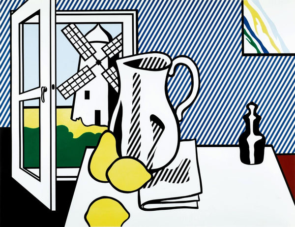 Still Life With Windmill - Roy Lichtenstein - Modern Pop Art Painting - Canvas Prints