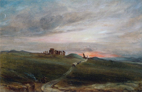 Stonehenge At Sunset - John Constable - English Countryside Painting - Canvas Prints