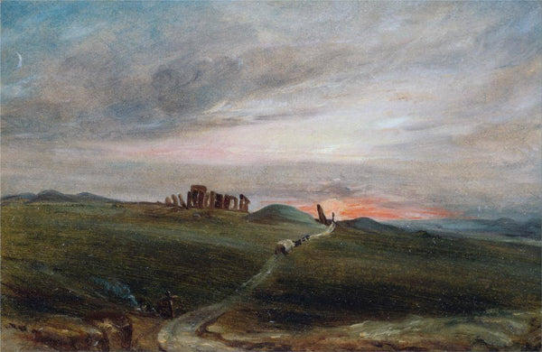 Stonehenge At Sunset - John Constable - English Countryside Painting - Framed Prints