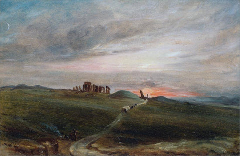 Stonehenge At Sunset - John Constable - English Countryside Painting - Life Size Posters by John Constable