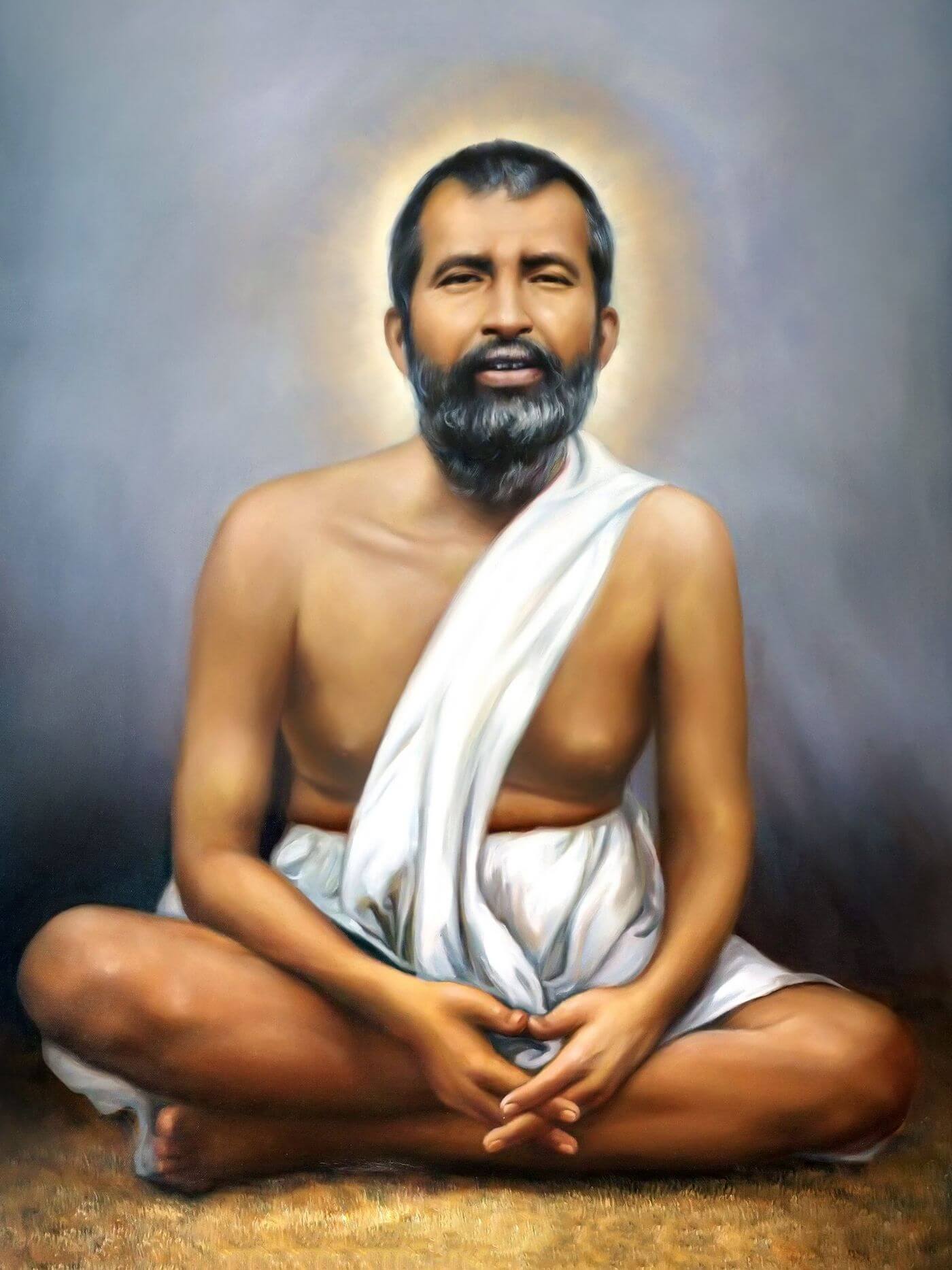 swami-ramkrishna-paramhans-spiritual-indian-painting-by-raghuraman