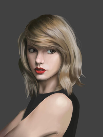 Taylor Swift - Digital Art - Fan Painting Poster - Life Size Posters