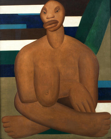 The Black Woman (A Negra) - Tarsila do Amaral - Modern Art Painting by Tallenge Store