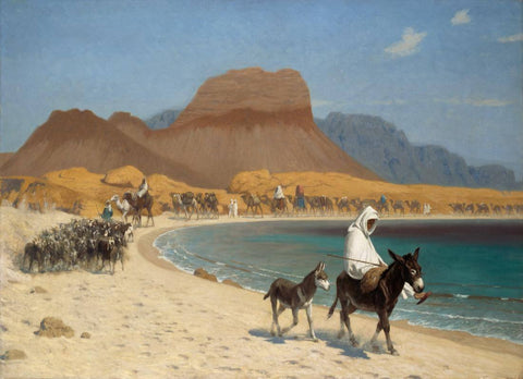 The Gulf Of Aqaba - Jean-Leon Gerome - Orientalism Art - Life Size Posters by Jean Leon Gerome