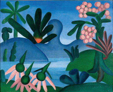 The Lake (O Lago) - Tarsila do Amaral - Modern Art Painting - Large Art Prints by Tallenge Store