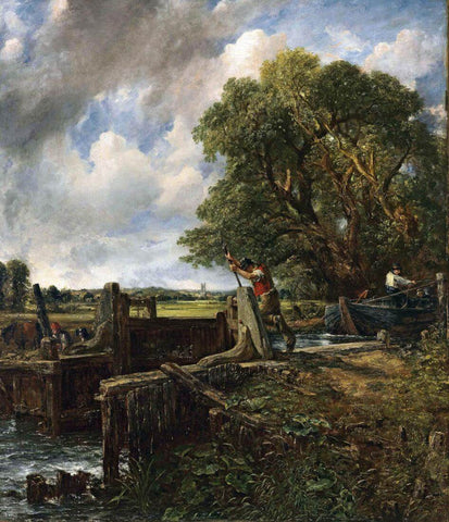 The Lock - John Constable - English Countryside Painting - Large Art Prints by John Constable