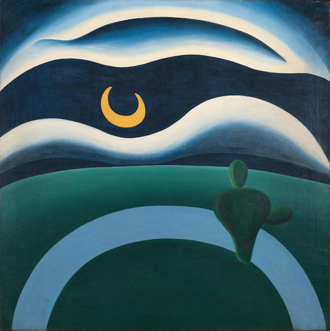 The Moon (A Lua) - Tarsila do Amaral - Modern Art Painting by Tallenge Store