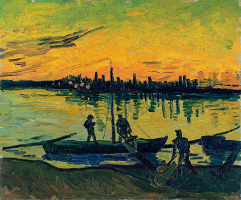 The Stevedores in Arles - Vincent van Gogh - Painting - Life Size Posters