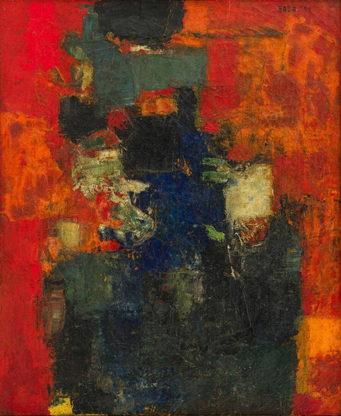 Untitled 1955 - Sayed Haider Raza - Canvas Prints