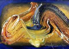 Untitled 92 - Ismail Gulgee Calligraphic Action Painting